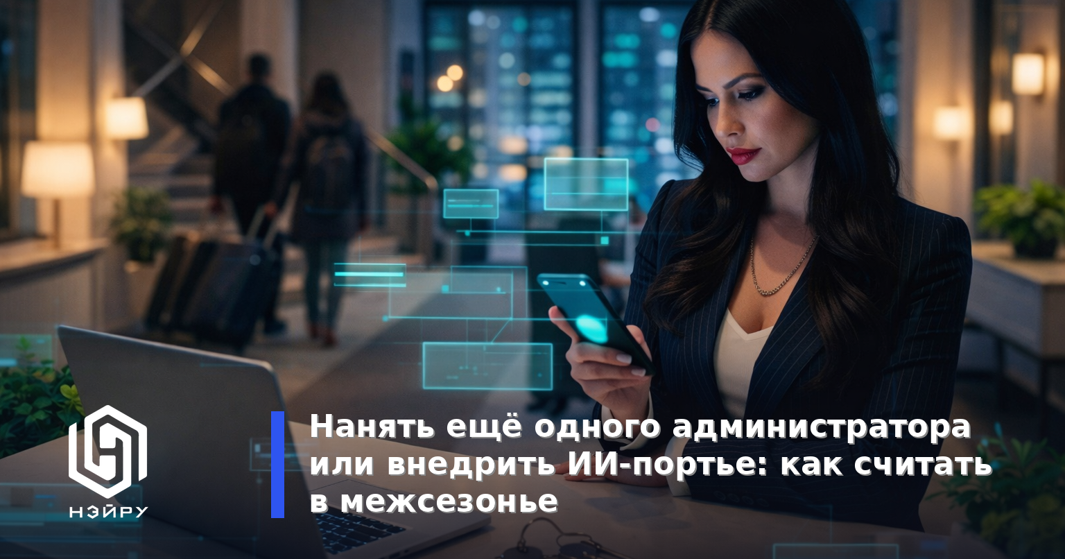 Нанять ещё одного администратора или внедрить ИИ-портье: как считать в межсезонье